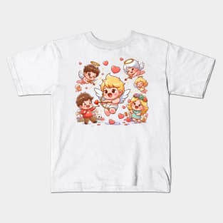 Valentine's Cartoon Delights T-Shirt Kids T-Shirt